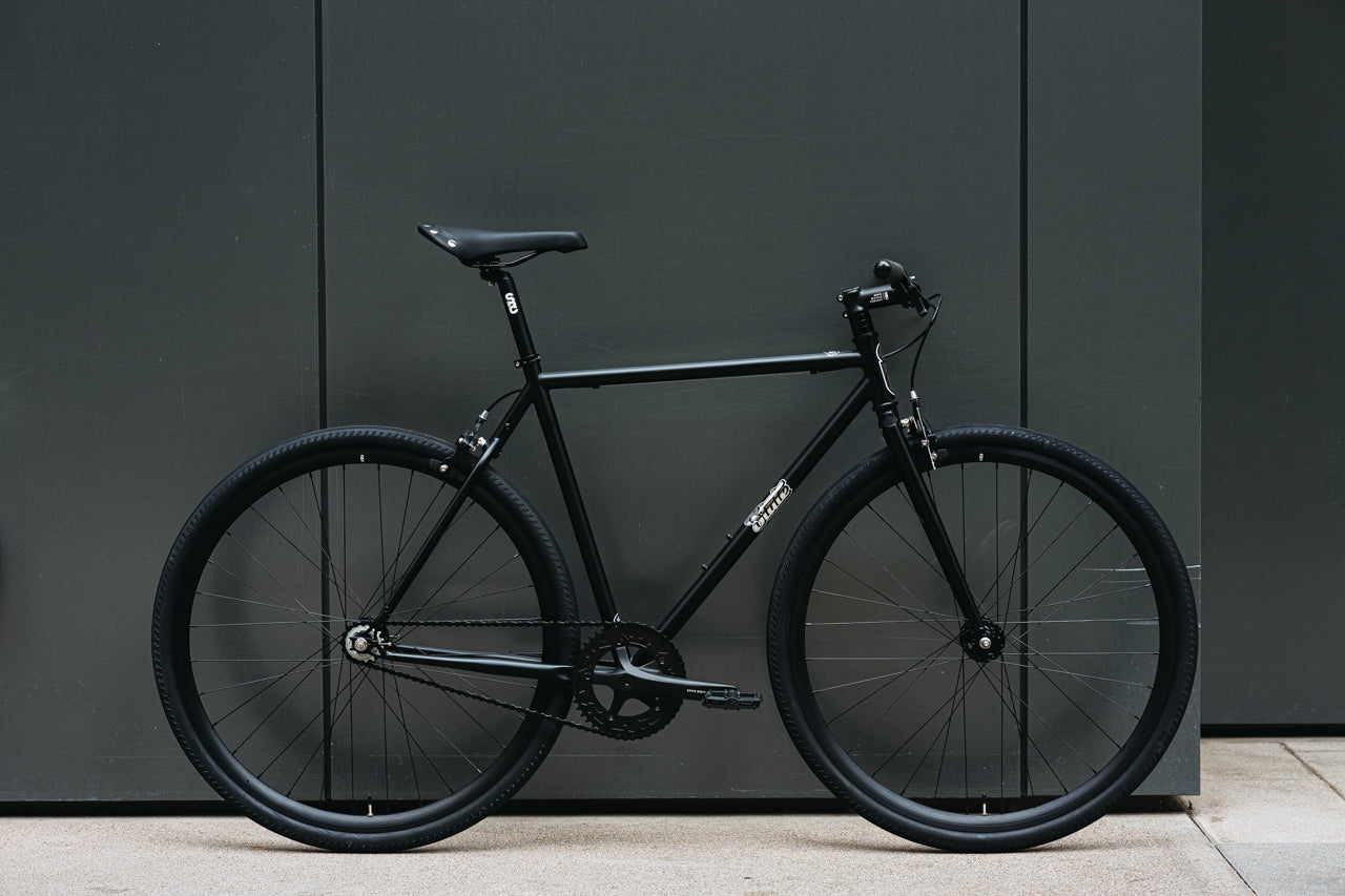 4130 - Matte Black / Mirror – (Fixed Gear / Single-Speed)