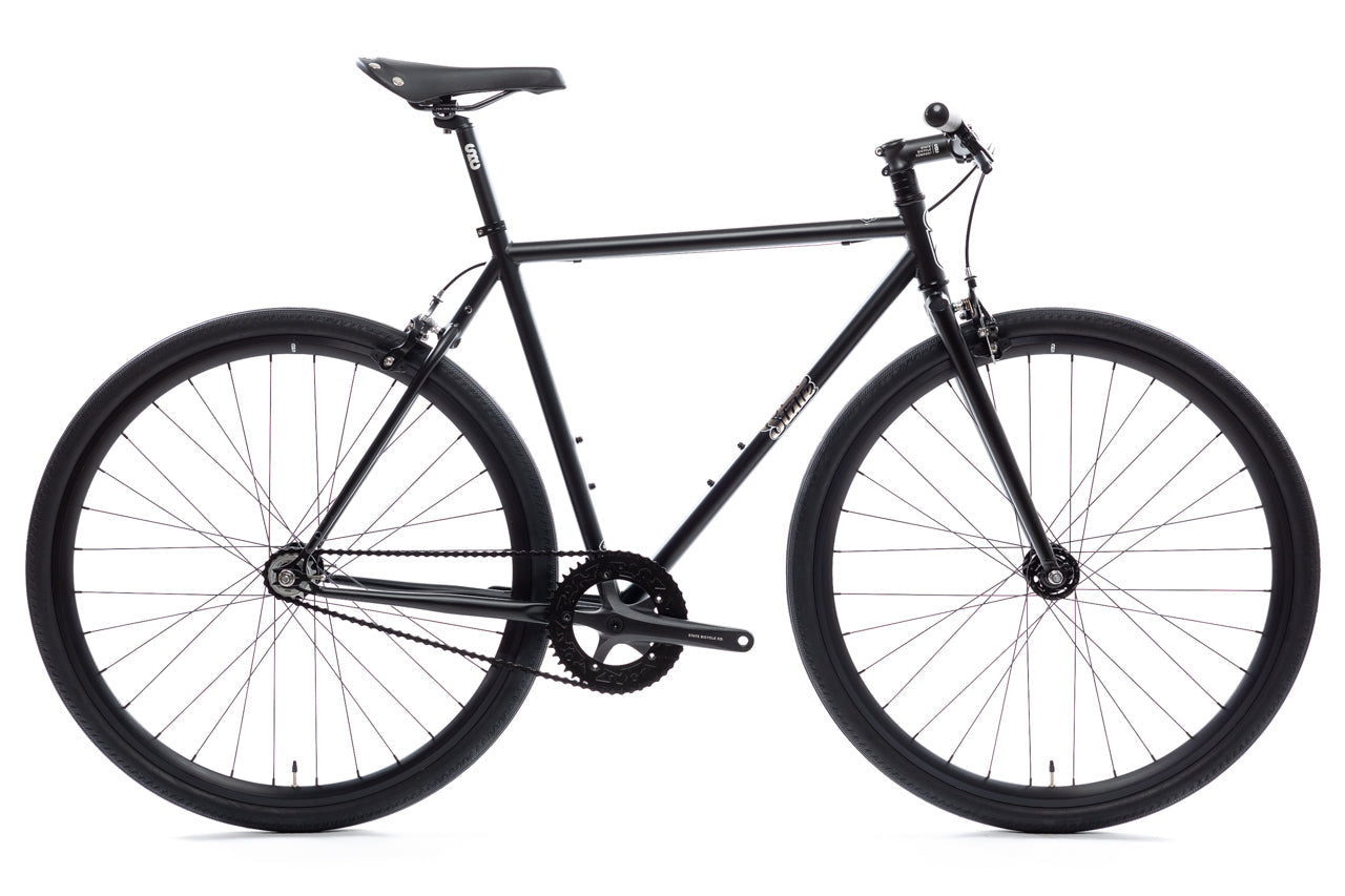 4130 - Matte Black / Mirror – (Fixed Gear / Single-Speed)