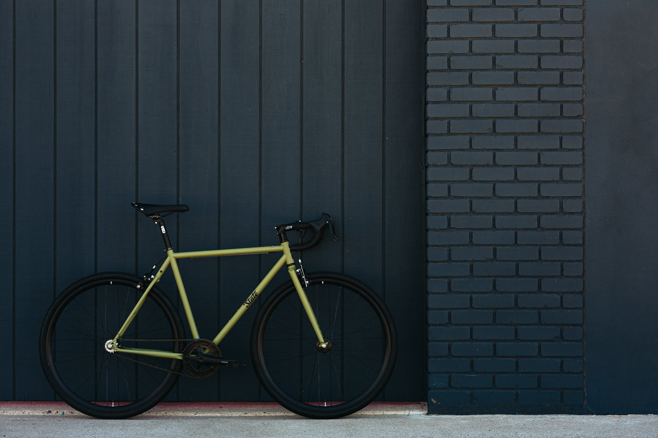 4130 - Matte Olive – (Fixed Gear / Single-Speed)