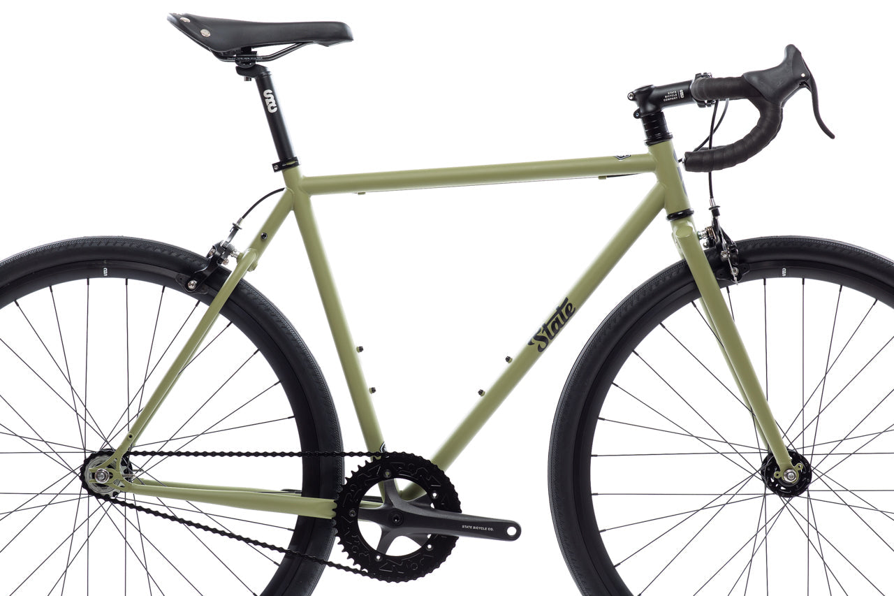 4130 - Matte Olive – (Fixed Gear / Single-Speed) - Cycleson