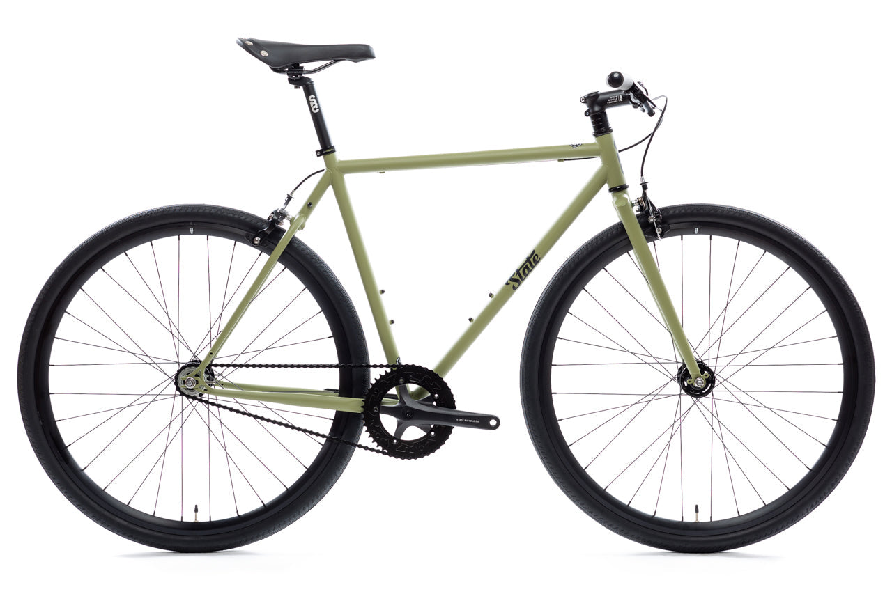 4130 - Matte Olive – (Fixed Gear / Single-Speed)