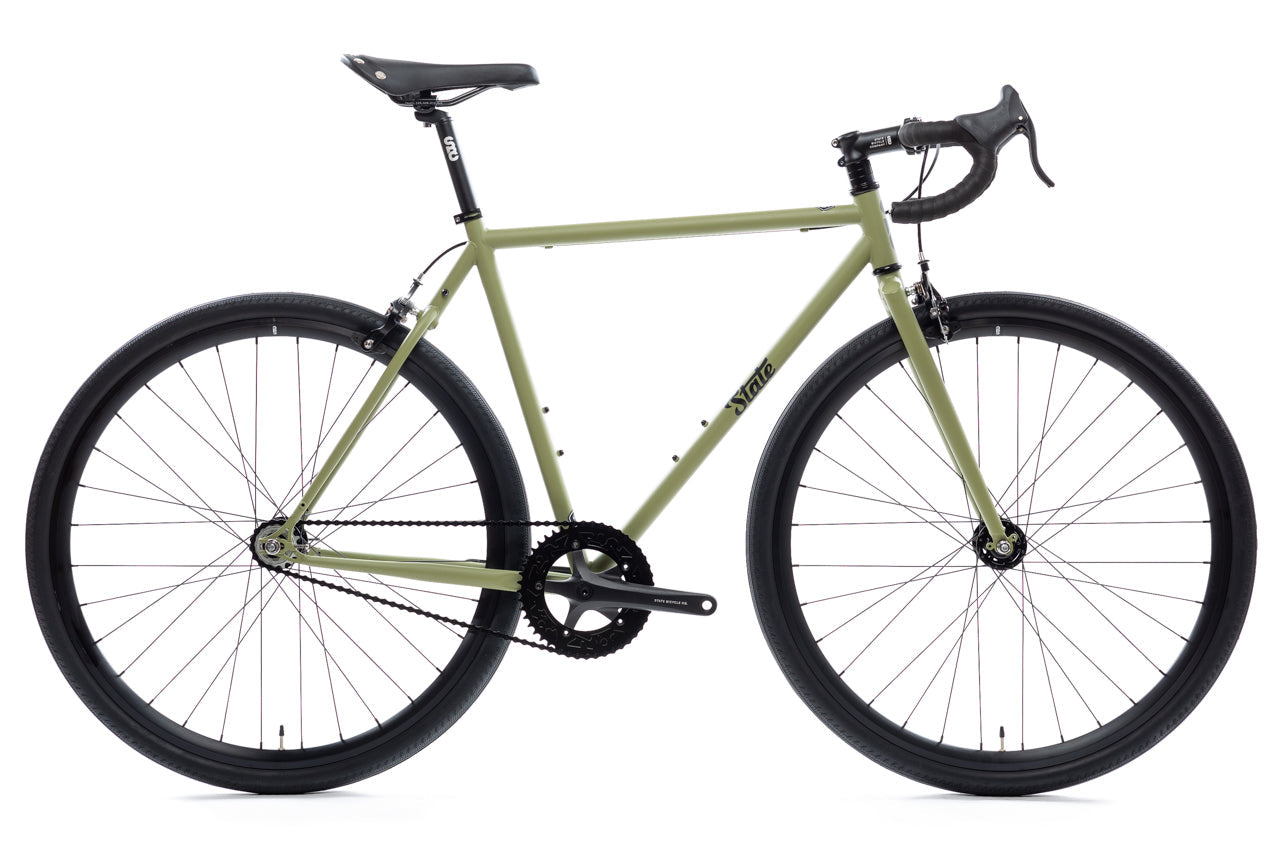 4130 - Matte Olive – (Fixed Gear / Single-Speed) - Cycleson