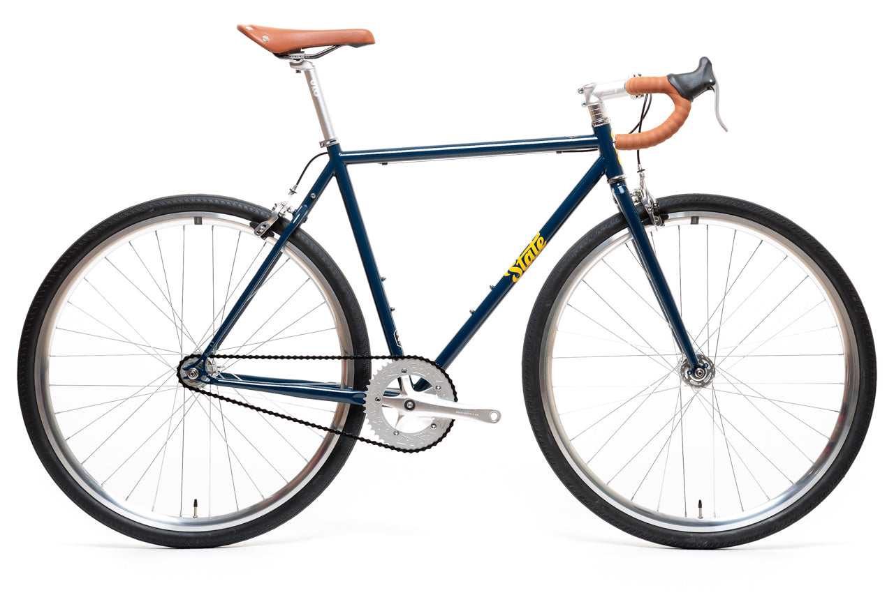 4130 - Navy / Gold – (Fixed Gear / Single-Speed) - Cycleson