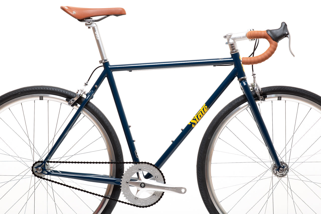 4130 - Navy / Gold – (Fixed Gear / Single-Speed) - Cycleson