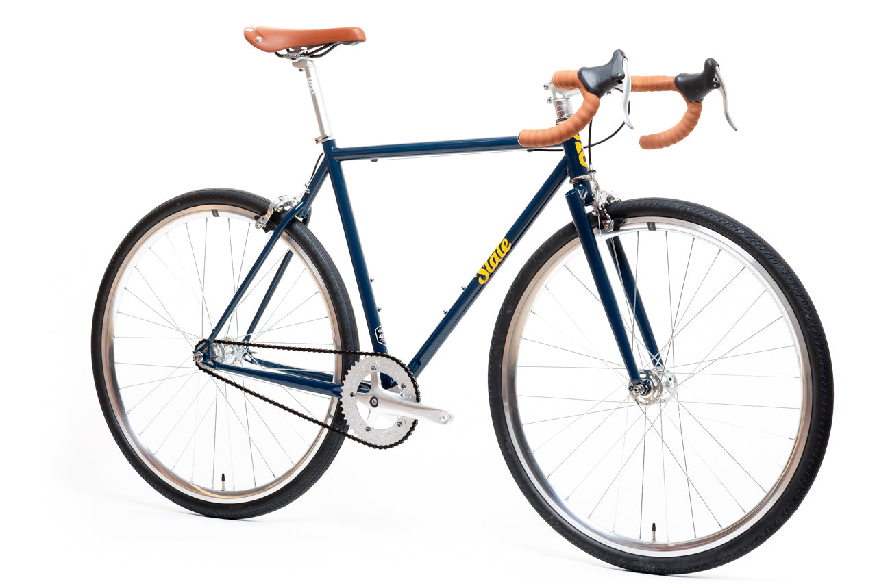 4130 - Navy / Gold – (Fixed Gear / Single-Speed) - Cycleson