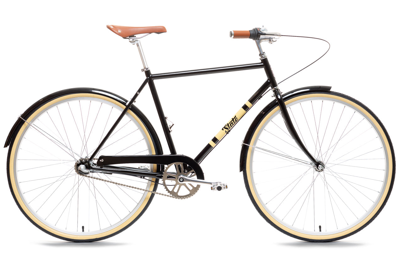 City Bike - The Black & Tan (3 Speed) - Cycleson